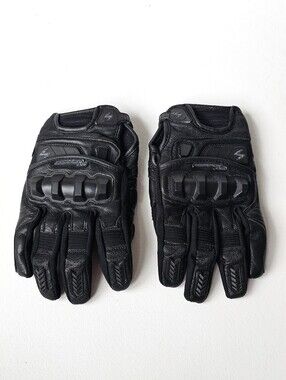 Scorpion EXO Klaw II Black Leather Motorcycle Riding Gloves Men’s Size L/10